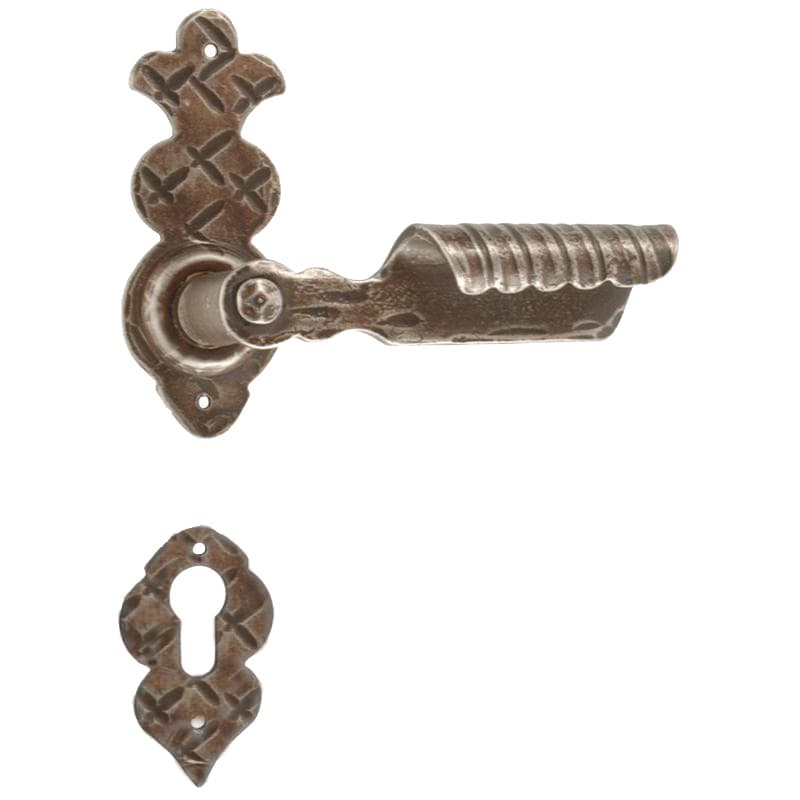 Ruggine  • Ferro • Foro cilindrico -  senza molla di ritorno 