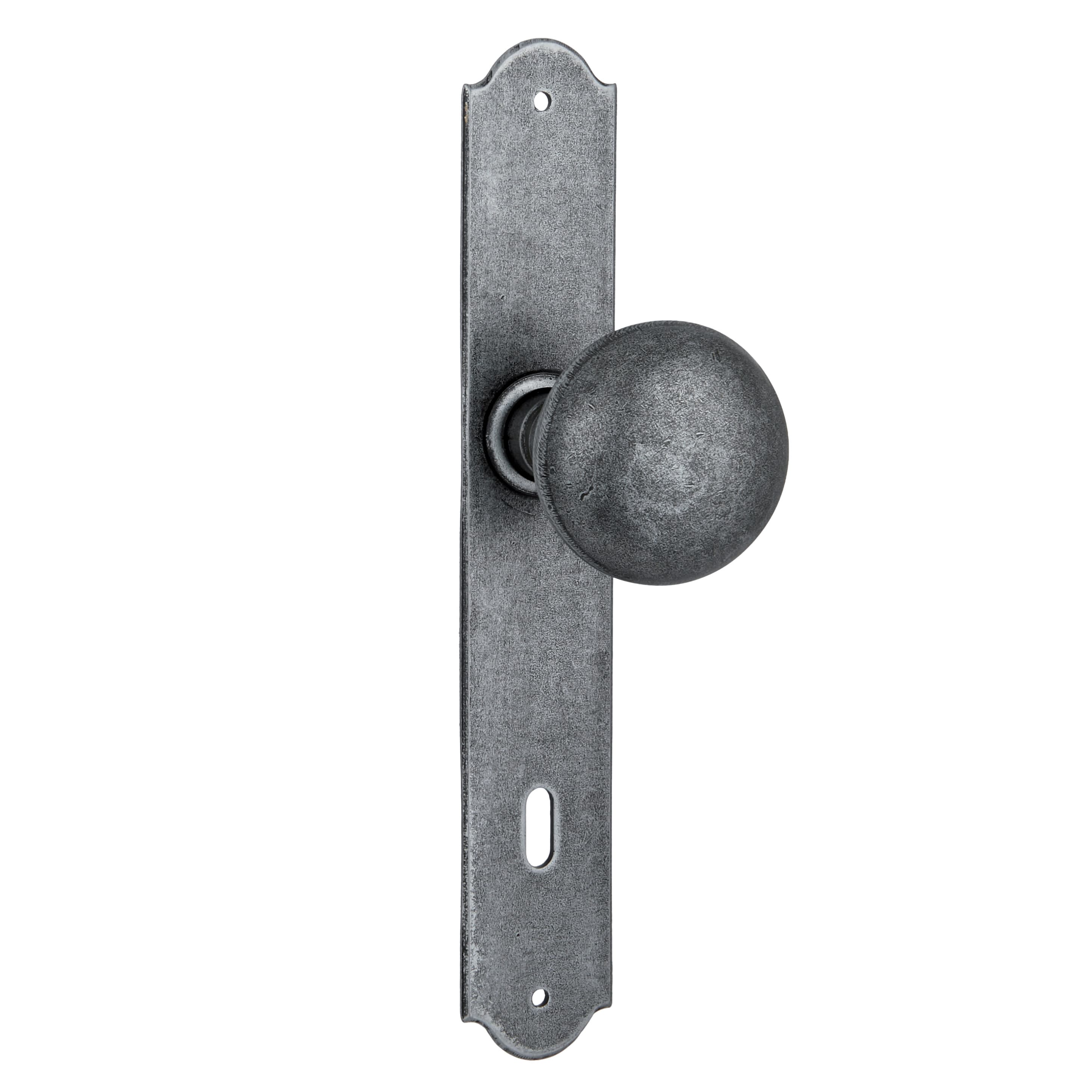 Pomolo decentrato girevole con placca