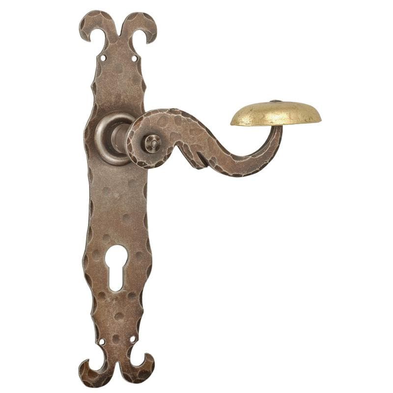 Ruggine  • Ferro • Foro cilindrico -  con molla di ritorno 