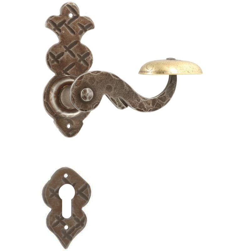 Ruggine • Ferro • Foro cilindrico -  con molla di ritorno