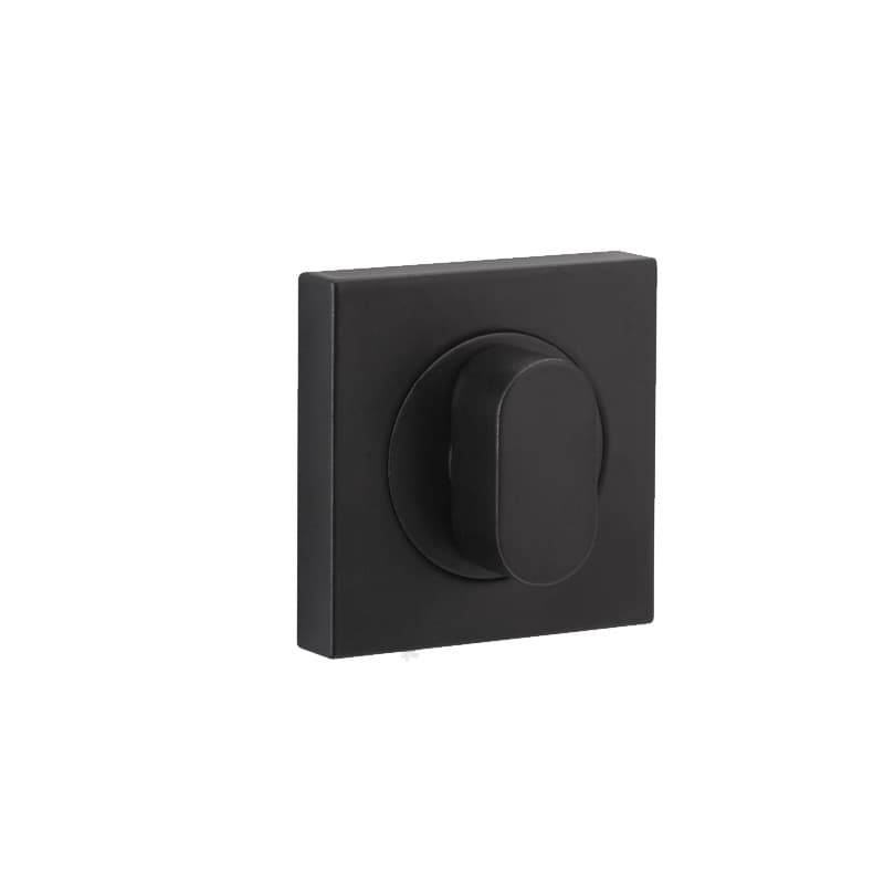 Verniciato nero opaco • Ottone • Rosetta tonda - c/quadro